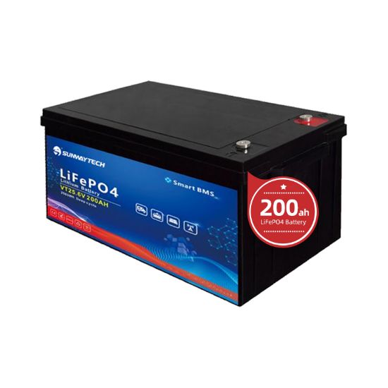 24V 200Ah LiFePO4 Rechargeable Battery – 5.12kWh