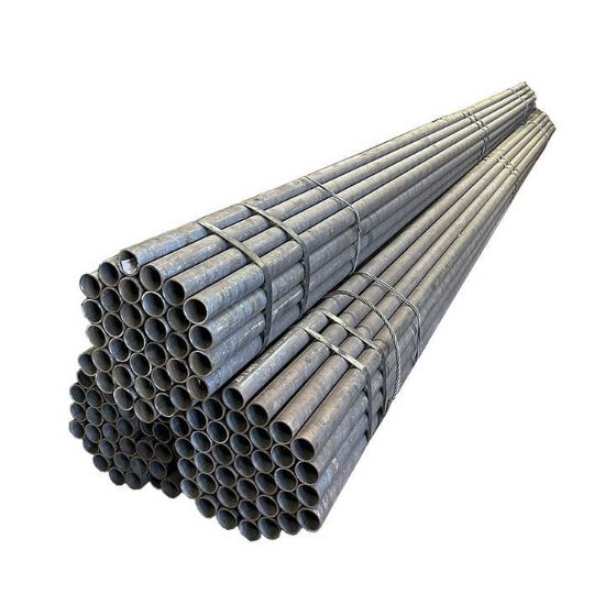 ERW carbon steel pipe for fluid transport, structure, and industrial piping