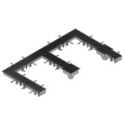 Stainless Steel Kitchen Center Drain Grille