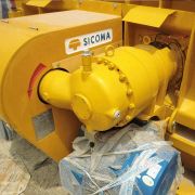 High-efficiency horizontal mixer for precast and ready-mix concrete with 1m³ capacity
