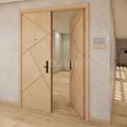 Antique Style Wooden Entry Door