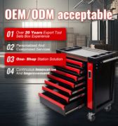 12-Drawer Wooden Workbench + 471-Piece Mechanic Tool Kit