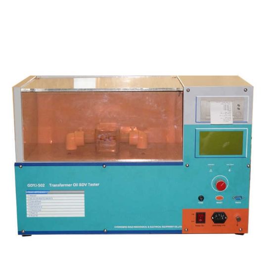 Precision dielectric tester for transformer oils and insulating fluids